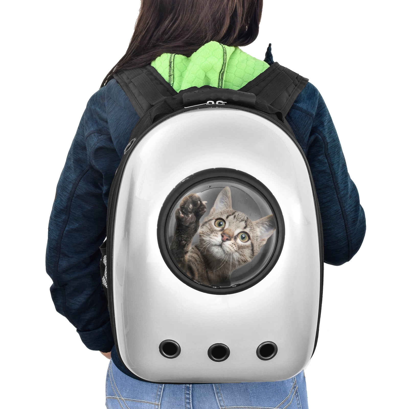 Mochila Transportadora de Mascotas Samba con Capsula Transparente