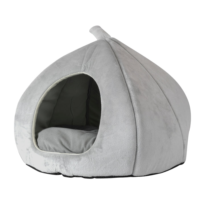 Cama para Mascotas Samba Tipo Iglú Gris