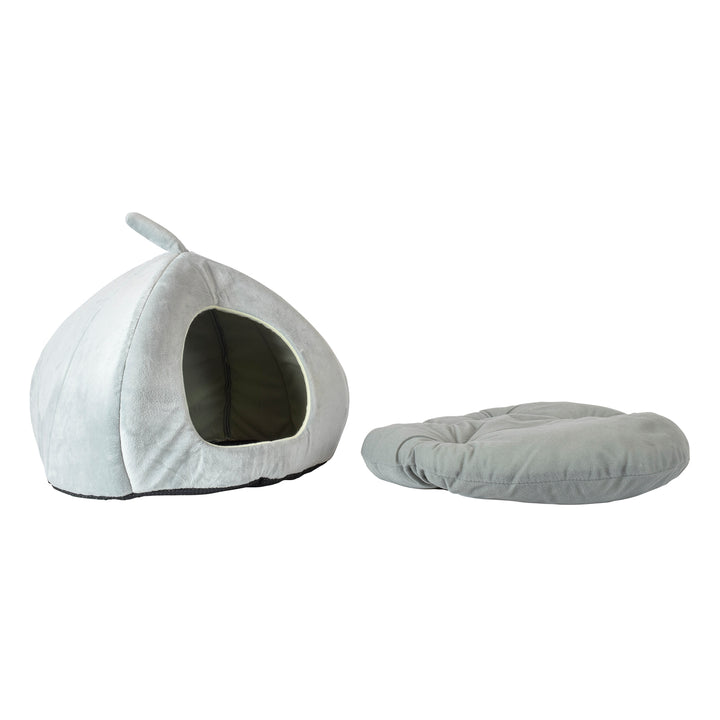 Cama para Mascotas Samba Tipo Iglú Gris