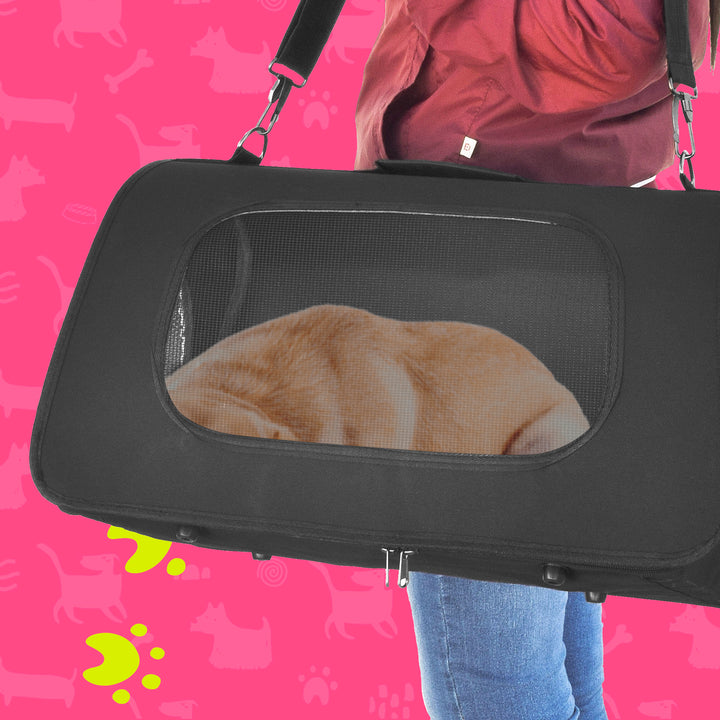 Bolso Transportador de Mascotas Samba con Rejillas de Ventilación