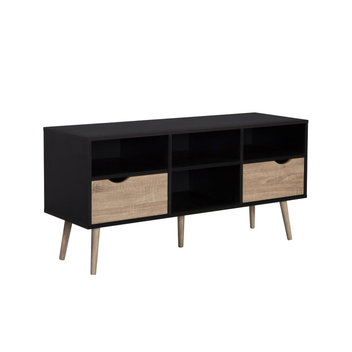 Mueble de TV Rack Nórdico Negro