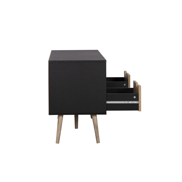 Mueble de TV Rack Nórdico Negro