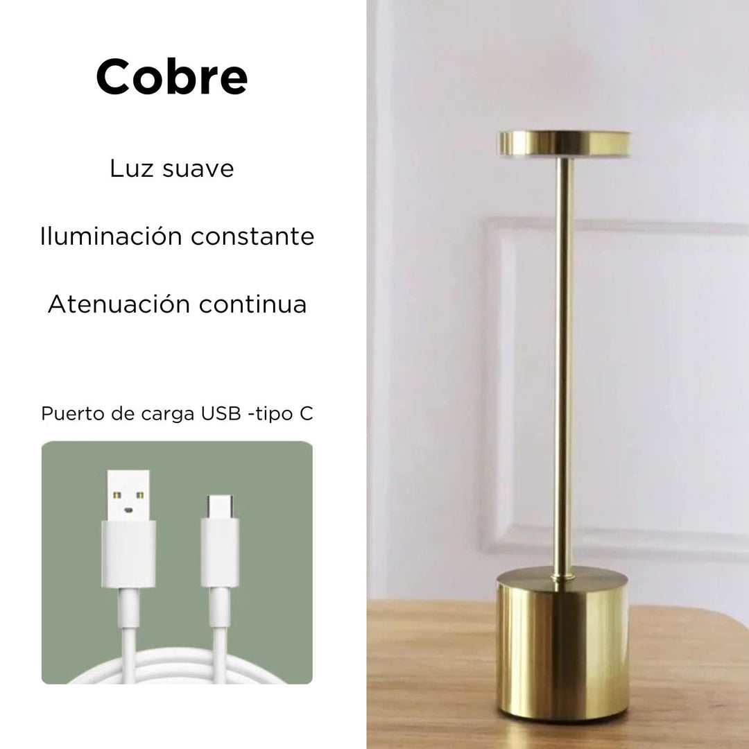 Lámpara de Mesa LED USB Táctil Minimalista