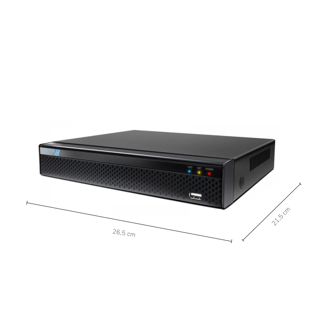 Grabador DVR 4 canales de 8.0mp 2160p 4K UHDV