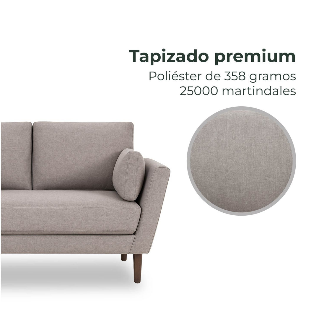Sofá 2 Plazas Malaga Taupe