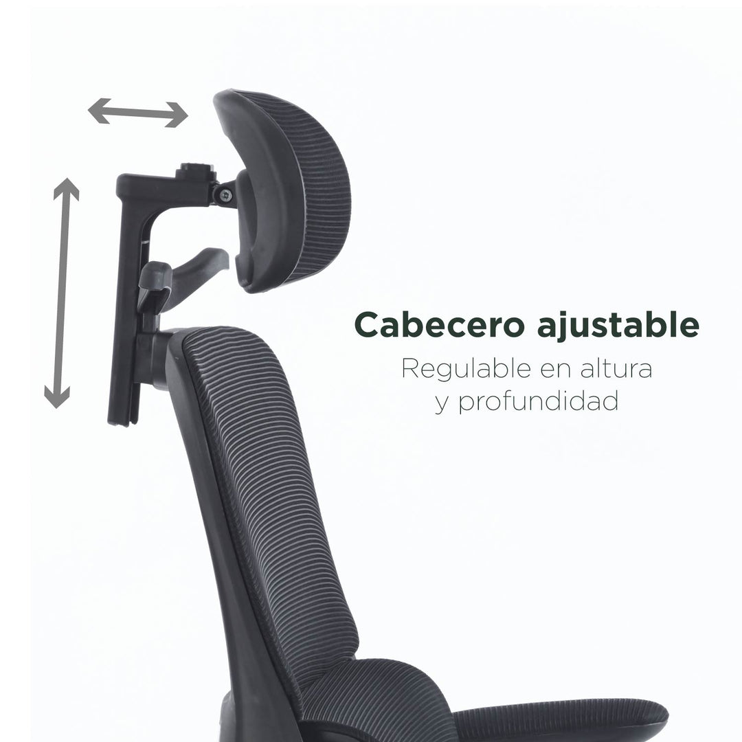 Silla de Oficina Ergonómica con Brazos Abatibles