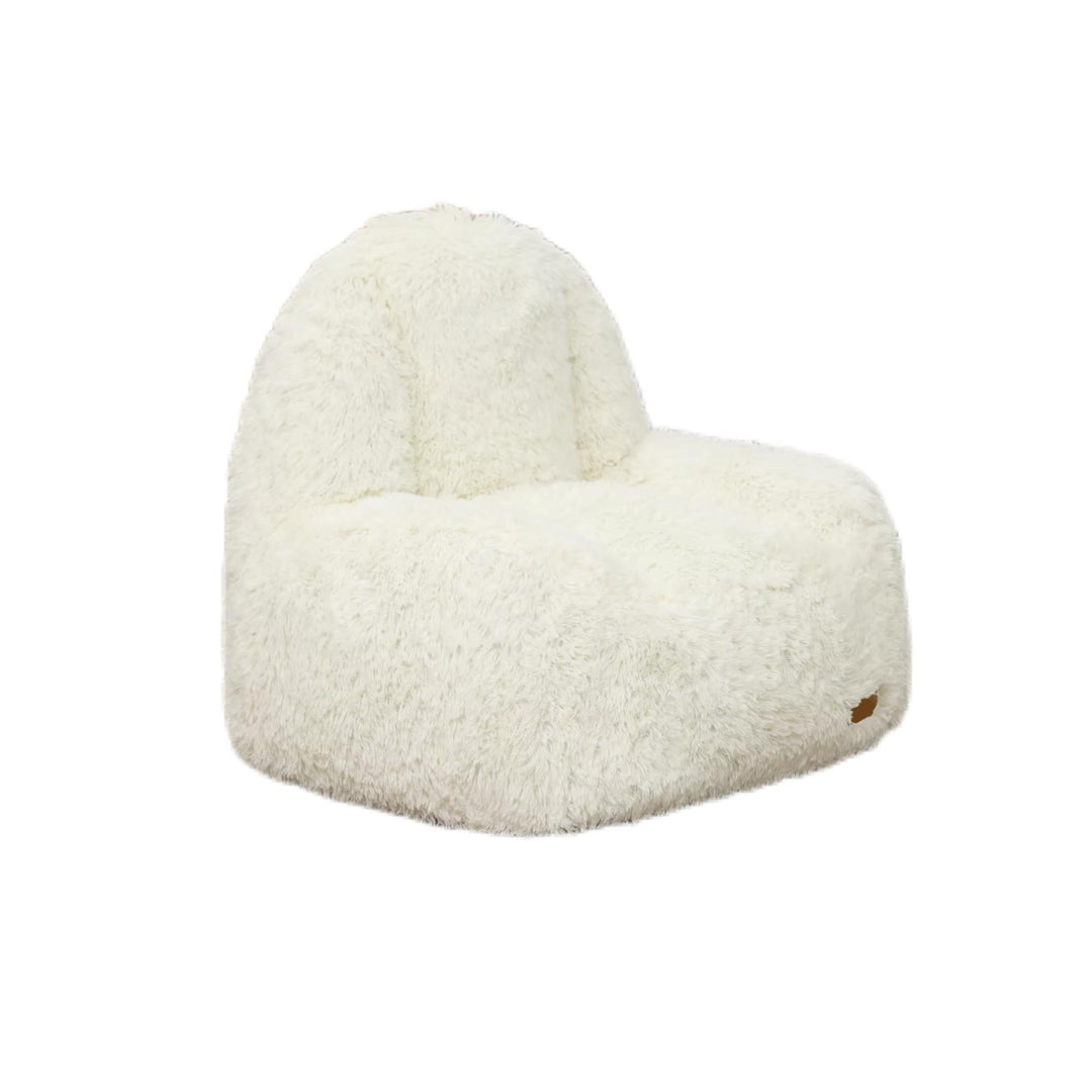 Puff Individual Tipo Sherpa Beige