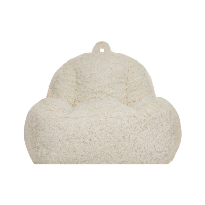 Puff Individual Tipo Sherpa Beige