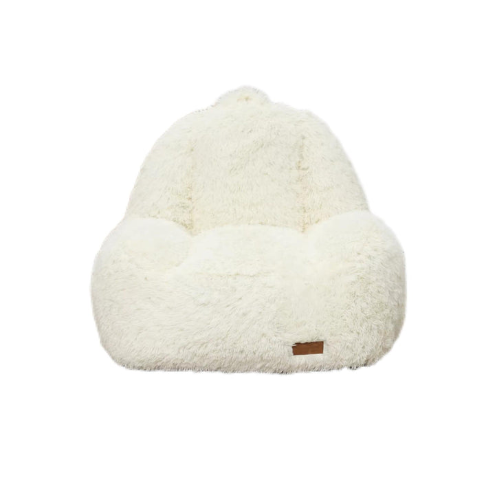 Puff Individual Tipo Sherpa Beige