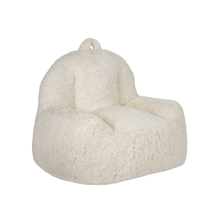 Puff Individual Tipo Sherpa Beige