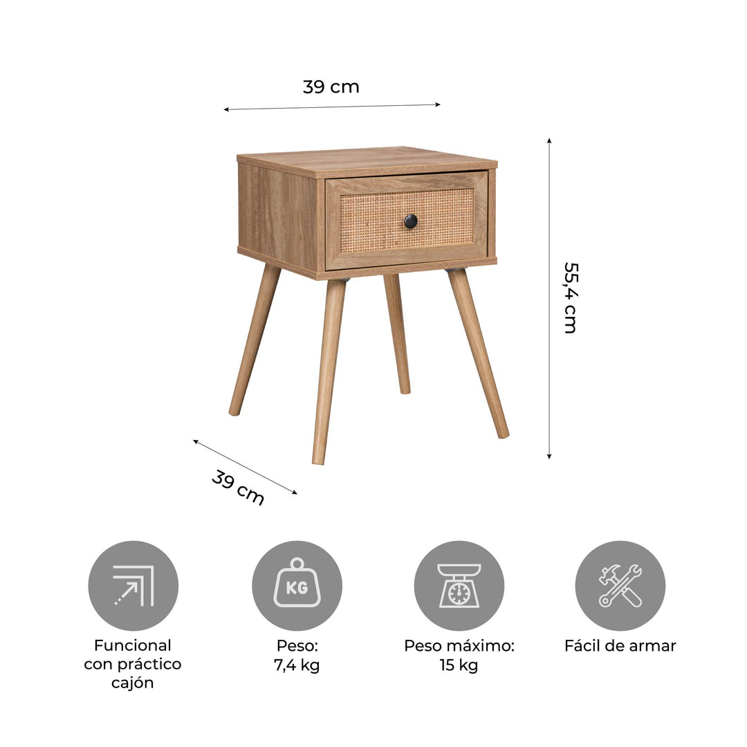 Buró con Cajón de Ratán