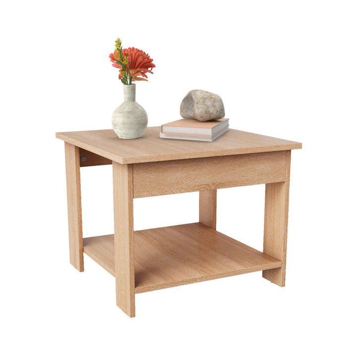 Mesa Auxiliar Minimalista Estilo Madera Roble