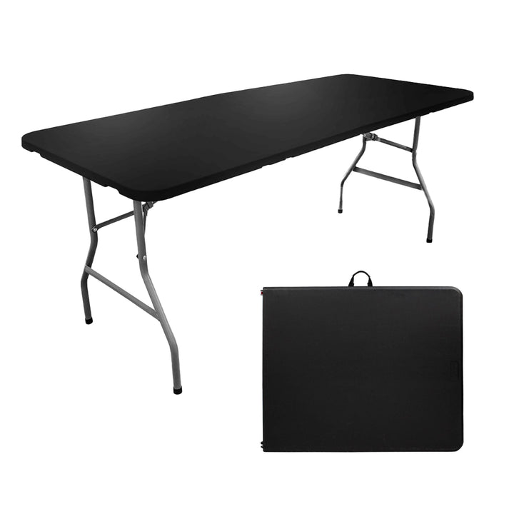 Mesa Plegable Mesaplas-Black de Plástico Negra