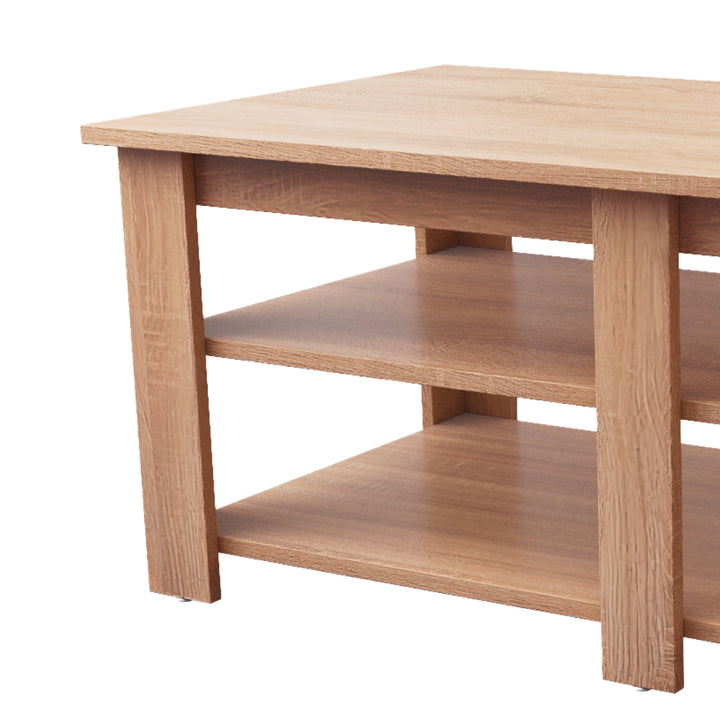 Mesa de Centro Minimalista Estilo Madera Roble