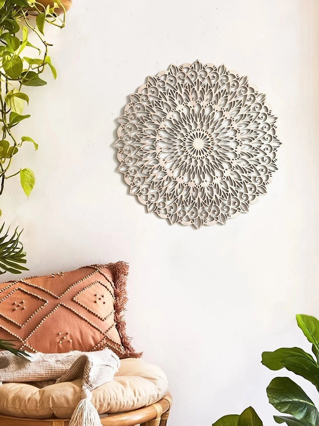 Mandala de Madera para Pared