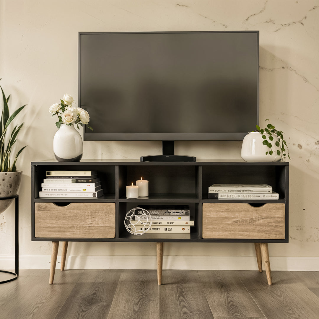 Mueble de TV Rack Nórdico Negro