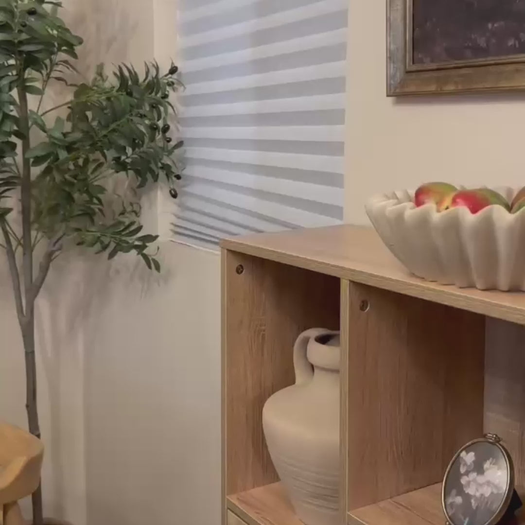 Librero Minimalista Estilo Madera Roble
