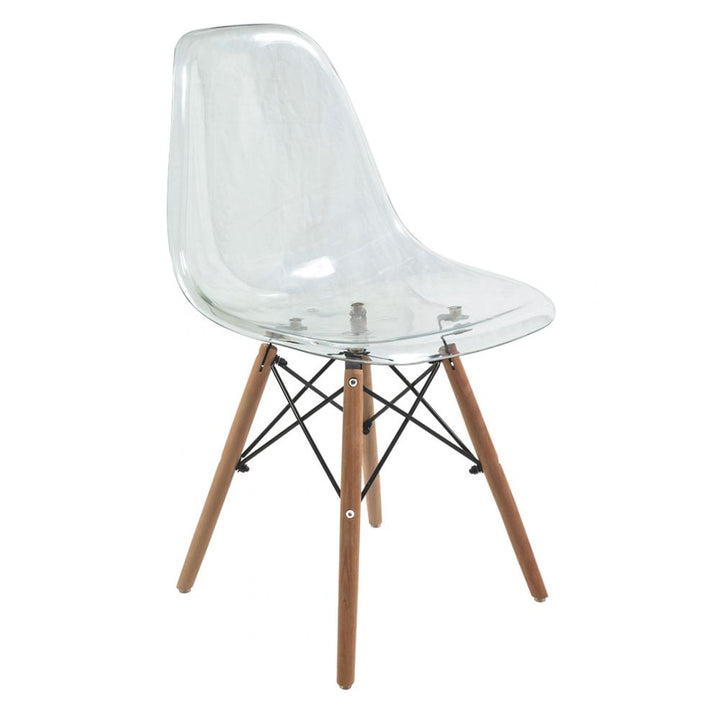 Silla de Comedor T-Mallorca Estilo Eames Transparente